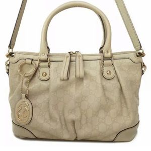 Authentic Gucci Sukey 2 way  off white handbag